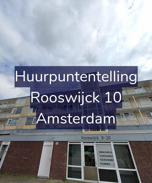 Foto gevel Huurpuntentelling voor Rooswijck 10, Amsterdam