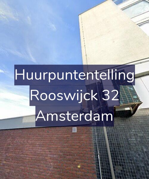 Foto gevel Huurpuntentelling voor Rooswijck 32, Amsterdam