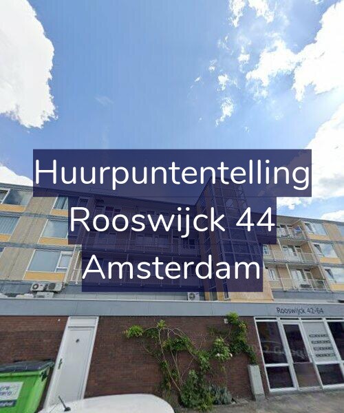 Foto gevel Huurpuntentelling voor Rooswijck 44, Amsterdam
