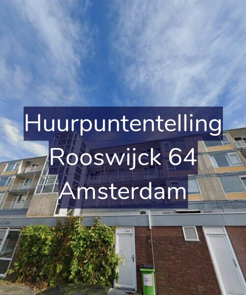 Foto gevel Huurpuntentelling voor Rooswijck 64, Amsterdam