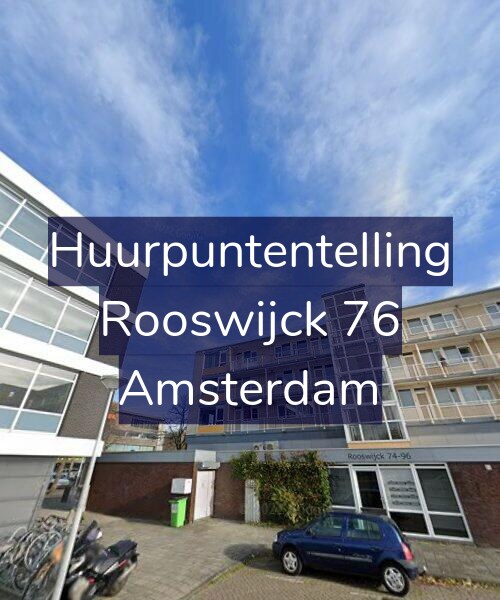 Foto gevel Huurpuntentelling voor Rooswijck 76, Amsterdam