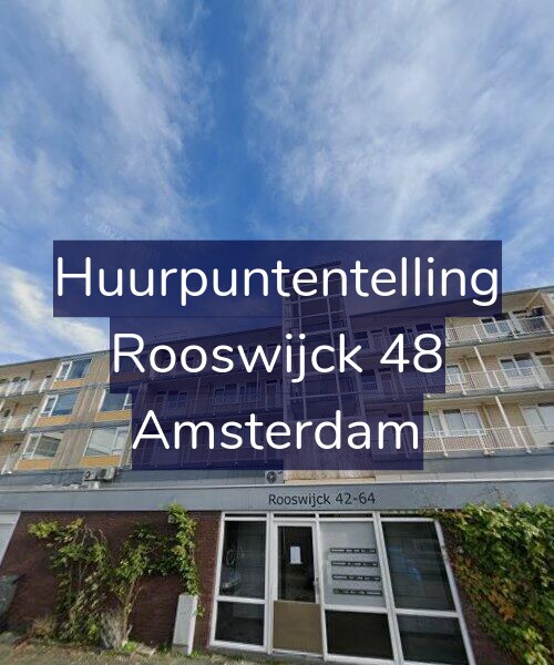 Foto gevel Huurpuntentelling voor Rooswijck 48, Amsterdam