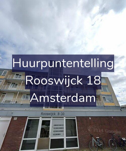 Foto gevel Huurpuntentelling voor Rooswijck 18, Amsterdam