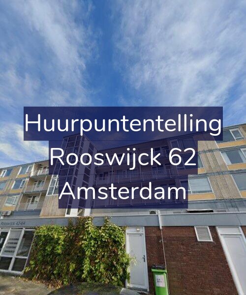 Foto gevel Huurpuntentelling voor Rooswijck 62, Amsterdam