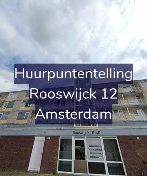 Foto gevel Huurpuntentelling voor Rooswijck 12, Amsterdam