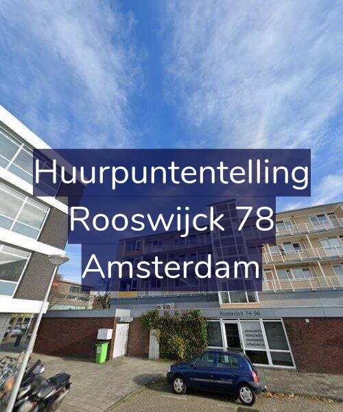 Foto gevel Huurpuntentelling voor Rooswijck 78, Amsterdam