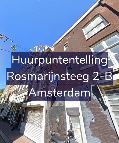 Foto gevel Huurpuntentelling voor Rosmarijnsteeg 2-B, Amsterdam