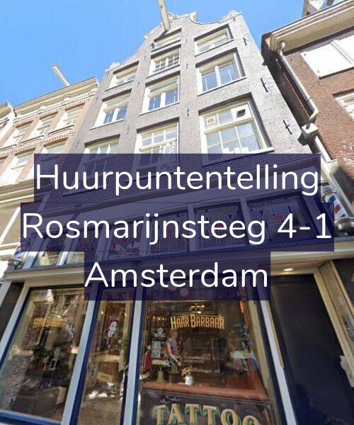 Foto gevel Huurpuntentelling voor Rosmarijnsteeg 4-1, Amsterdam