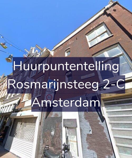 Foto gevel Huurpuntentelling voor Rosmarijnsteeg 2-C, Amsterdam