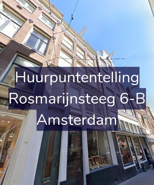 Foto gevel Huurpuntentelling voor Rosmarijnsteeg 6-B, Amsterdam