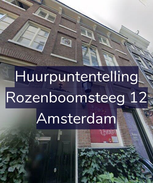 Foto gevel Huurpuntentelling voor Rozenboomsteeg 12, Amsterdam