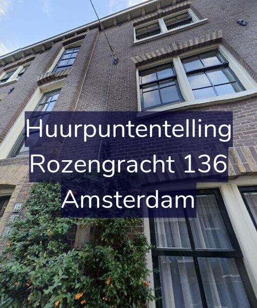 Foto gevel Huurpuntentelling voor Rozengracht 136, Amsterdam