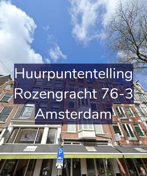 Foto gevel Huurpuntentelling voor Rozengracht 76-3, Amsterdam