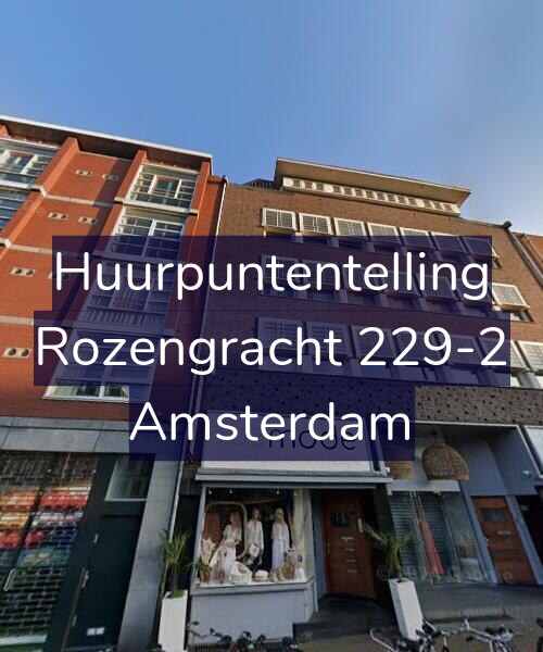 Foto gevel Huurpuntentelling voor Rozengracht 229-2, Amsterdam