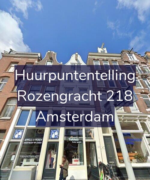 Foto gevel Huurpuntentelling voor Rozengracht 218, Amsterdam