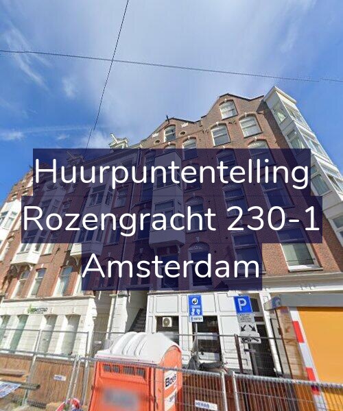 Foto gevel Huurpuntentelling voor Rozengracht 230-1, Amsterdam