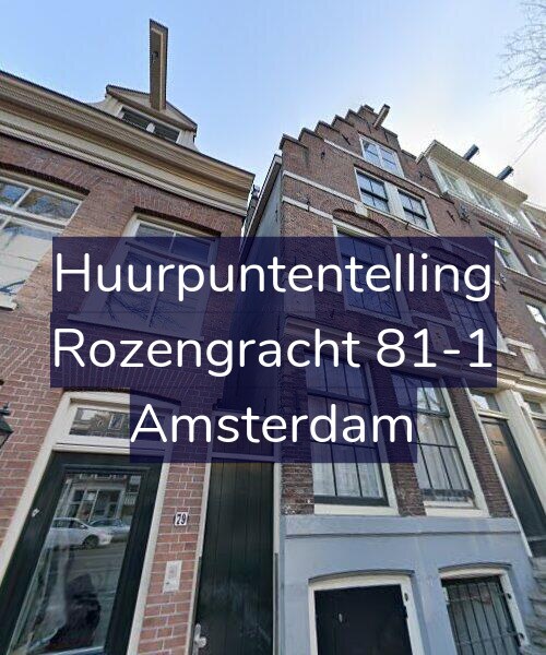 Foto gevel Huurpuntentelling voor Rozengracht 81-1, Amsterdam