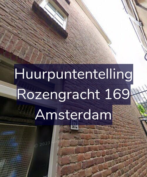 Foto gevel Huurpuntentelling voor Rozengracht 169, Amsterdam