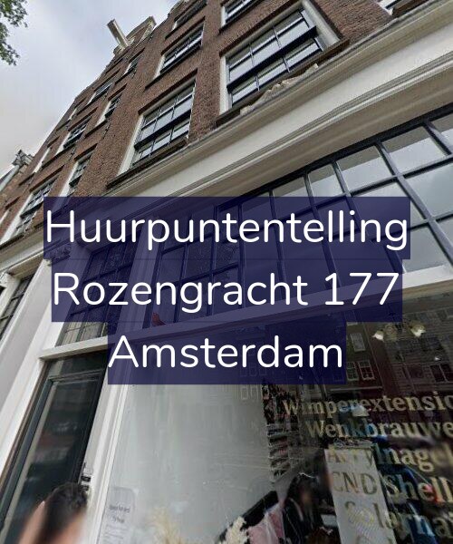 Foto gevel Huurpuntentelling voor Rozengracht 177, Amsterdam