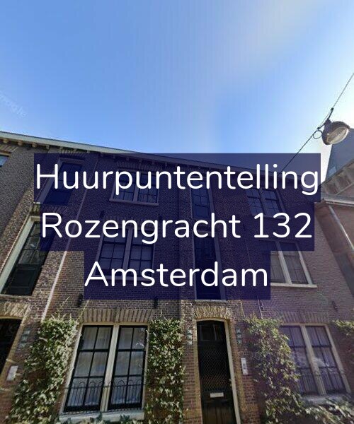 Foto gevel Huurpuntentelling voor Rozengracht 132, Amsterdam