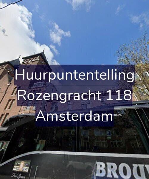 Foto gevel Huurpuntentelling voor Rozengracht 118, Amsterdam
