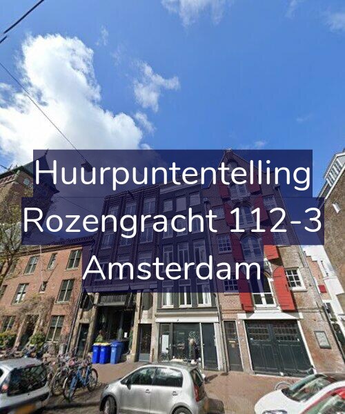 Foto gevel Huurpuntentelling voor Rozengracht 112-3, Amsterdam