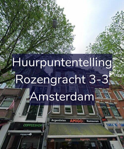 Foto gevel Huurpuntentelling voor Rozengracht 3-3, Amsterdam