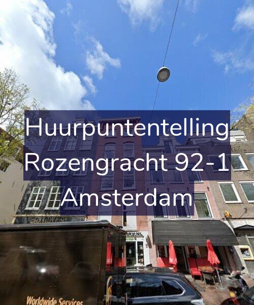 Foto gevel Huurpuntentelling voor Rozengracht 92-1, Amsterdam