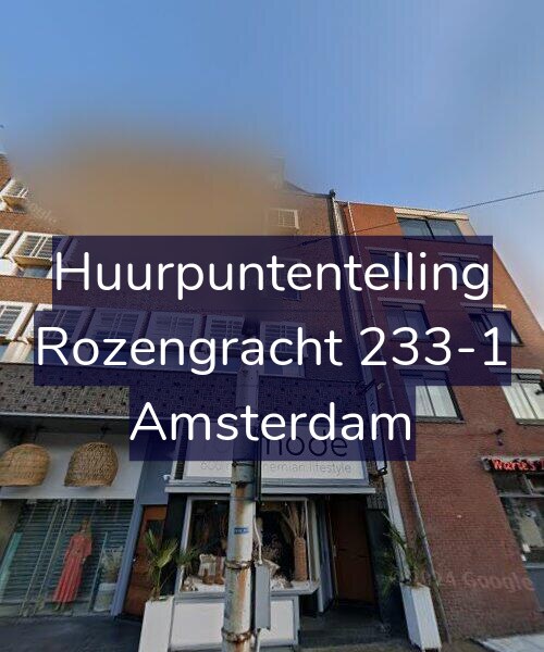 Foto gevel Huurpuntentelling voor Rozengracht 233-1, Amsterdam
