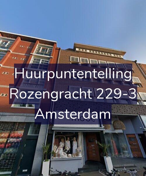 Foto gevel Huurpuntentelling voor Rozengracht 229-3, Amsterdam