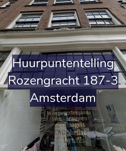 Foto gevel Huurpuntentelling voor Rozengracht 187-3, Amsterdam