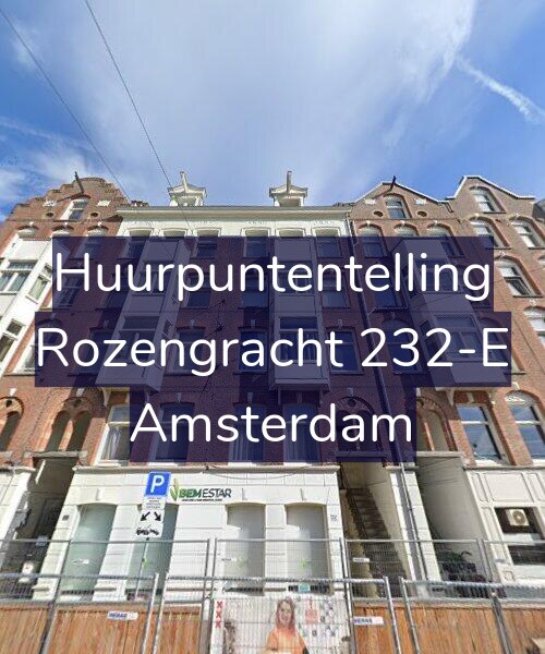 Foto gevel Huurpuntentelling voor Rozengracht 232-E, Amsterdam