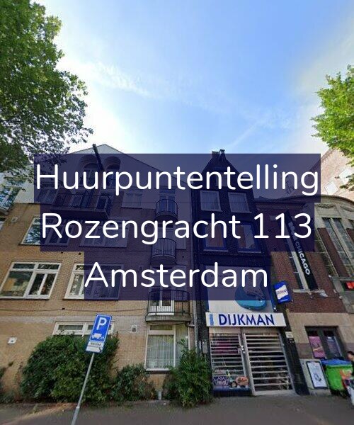 Foto gevel Huurpuntentelling voor Rozengracht 113, Amsterdam