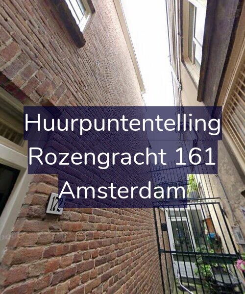 Foto gevel Huurpuntentelling voor Rozengracht 161, Amsterdam