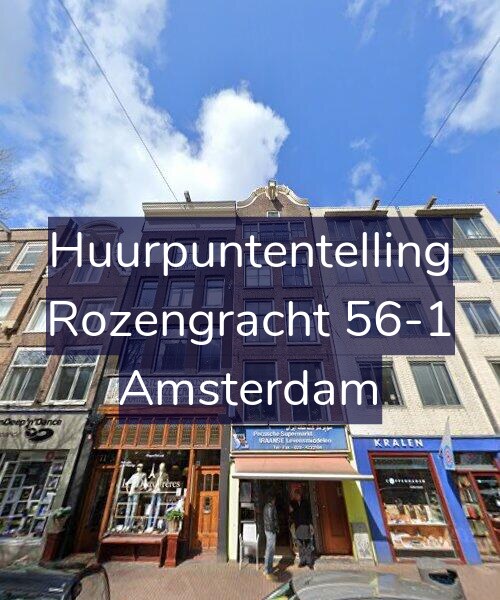 Foto gevel Huurpuntentelling voor Rozengracht 56-1, Amsterdam