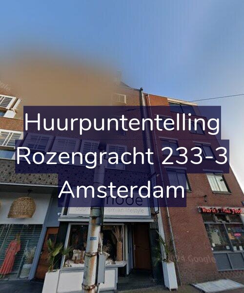 Foto gevel Huurpuntentelling voor Rozengracht 233-3, Amsterdam