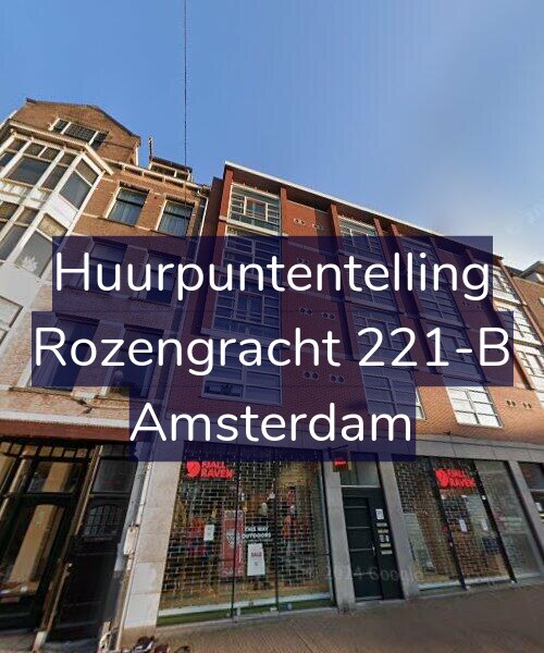 Foto gevel Huurpuntentelling voor Rozengracht 221-B, Amsterdam
