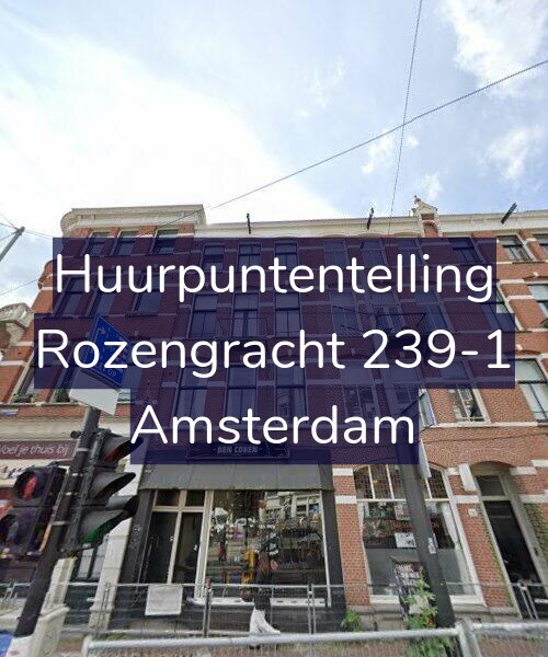 Foto gevel Huurpuntentelling voor Rozengracht 239-1, Amsterdam