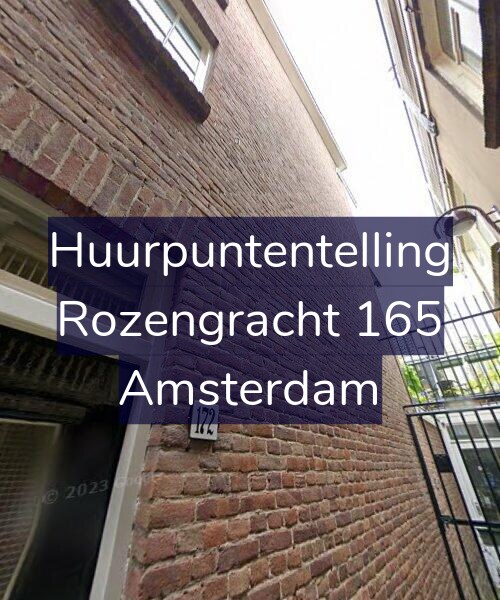 Foto gevel Huurpuntentelling voor Rozengracht 165, Amsterdam
