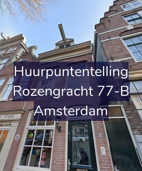 Foto gevel Huurpuntentelling voor Rozengracht 77-B, Amsterdam