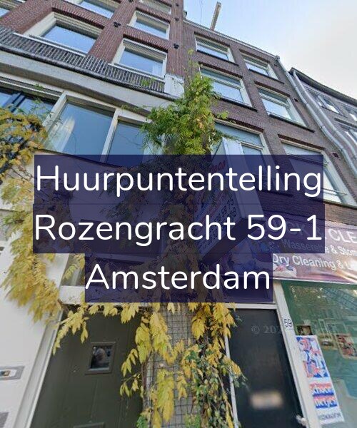 Foto gevel Huurpuntentelling voor Rozengracht 59-1, Amsterdam