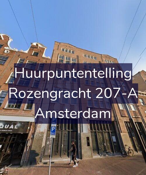 Foto gevel Huurpuntentelling voor Rozengracht 207-A, Amsterdam