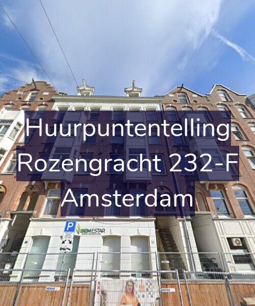 Foto gevel Huurpuntentelling voor Rozengracht 232-F, Amsterdam