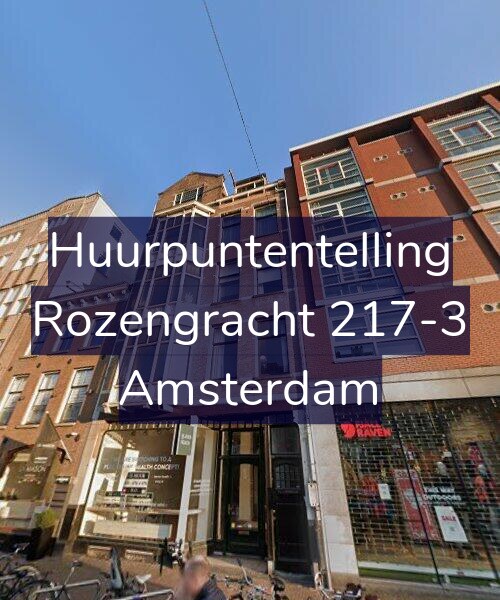 Foto gevel Huurpuntentelling voor Rozengracht 217-3, Amsterdam