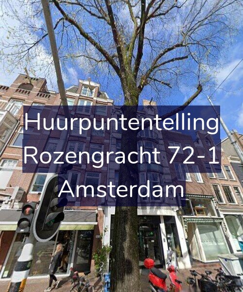 Foto gevel Huurpuntentelling voor Rozengracht 72-1, Amsterdam