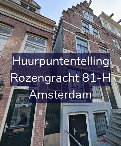 Foto gevel Huurpuntentelling voor Rozengracht 81-H, Amsterdam
