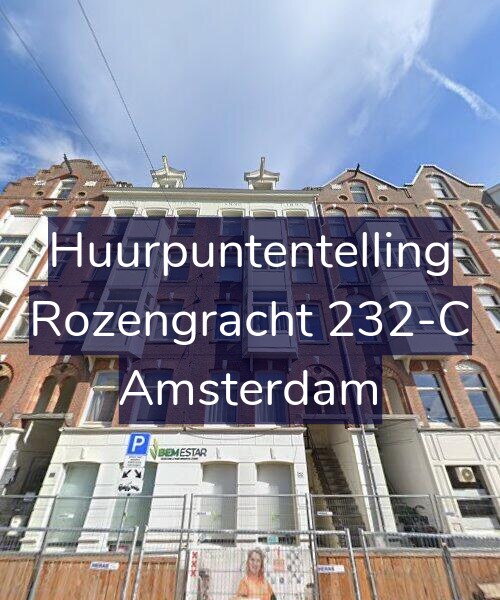 Foto gevel Huurpuntentelling voor Rozengracht 232-C, Amsterdam