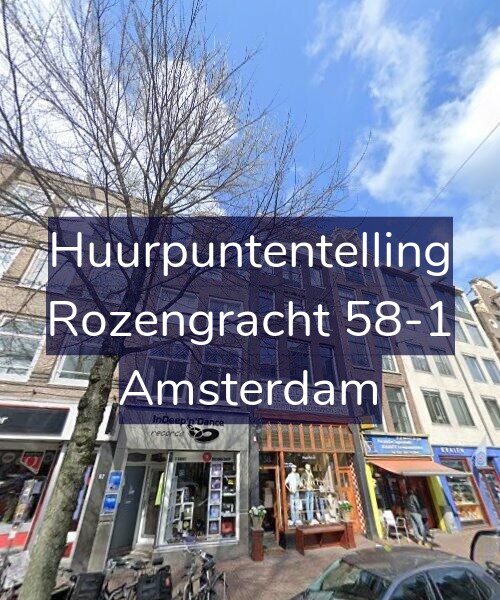 Foto gevel Huurpuntentelling voor Rozengracht 58-1, Amsterdam
