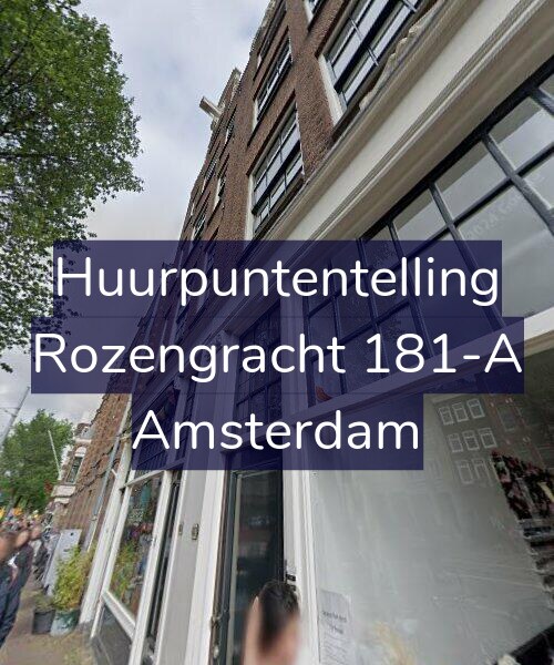 Foto gevel Huurpuntentelling voor Rozengracht 181-A, Amsterdam