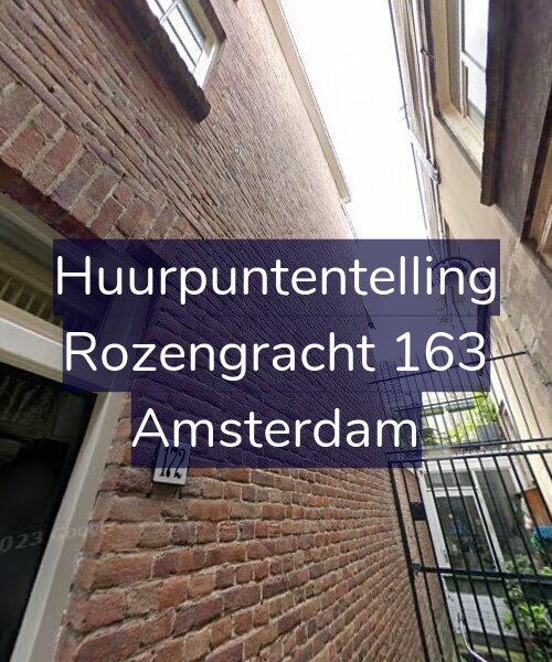 Foto gevel Huurpuntentelling voor Rozengracht 163, Amsterdam